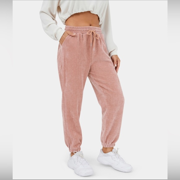 HALARA Pants - HALARA Pink Corduroy Joggers
